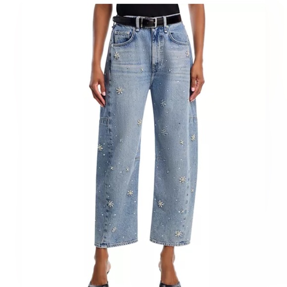 rag & bone
Charlie High Rise Ankle Barrel Jeans in Band Jewel - Picture 1 of 3